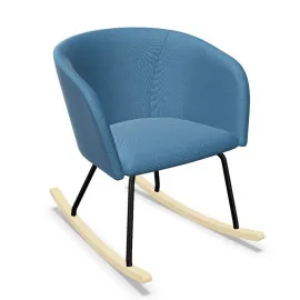 Fotel bujany NAUDU RO Nowy Styl na drewnianych płozach