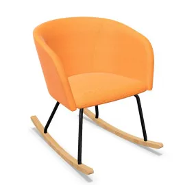 Fotel bujany NAUDU RO Nowy Styl na drewnianych płozach