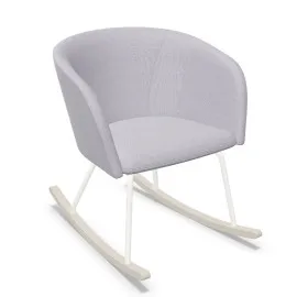 Fotel bujany NAUDU RO Nowy Styl na drewnianych płozach