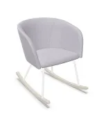 Fotel bujany NAUDU RO Nowy Styl na drewnianych płozach