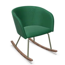 Fotel bujany NAUDU RO Nowy Styl na drewnianych płozach