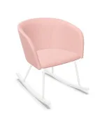 Fotel bujany NAUDU RO Nowy Styl na drewnianych płozach