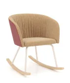 Fotel bujany NAUDU RO WAVY – nowoczesny, tapicerowany