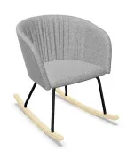 Fotel bujany NAUDU RO WAVY – nowoczesny, tapicerowany