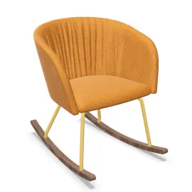 Fotel bujany NAUDU RO WAVY – nowoczesny, tapicerowany