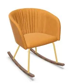 Fotel bujany NAUDU RO WAVY – nowoczesny, tapicerowany