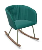 Fotel bujany NAUDU RO WAVY – nowoczesny, tapicerowany