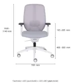 Krzesło biurowe 4U GS Grospol z siatkowym oparciem