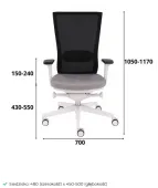 Ergonomiczny Fotel MARTI WS biały Grospol