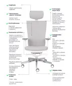 Ergonomiczny Fotel MARTI WT HD biały firmy Grospol