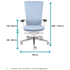 Ergonomiczny Fotel MARTI WT biały firmy Grospol