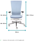 Ergonomiczny Fotel MARTI WT biały firmy Grospol