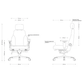 Fotel biurowy TURBO do 200kg Unique – ergonomiczny