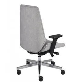 Nowoczesny fotel gabinetowy MOON Chrome z mechanizmem Synchro Plus