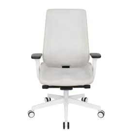 Fotel MOON Wood White Grospol – biały drewniany fotel biurowy