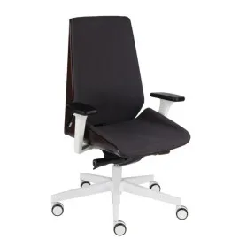 Fotel MOON Wood White Grospol – biały drewniany fotel biurowy