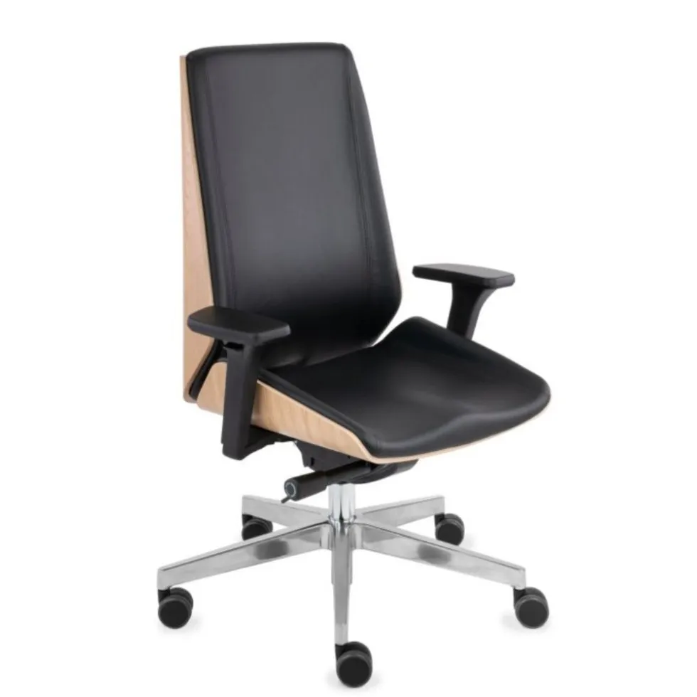 Fotel MOON Wood Grospol – fornir dębowy