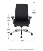 Fotel MOON Wood Grospol – fornir dębowy