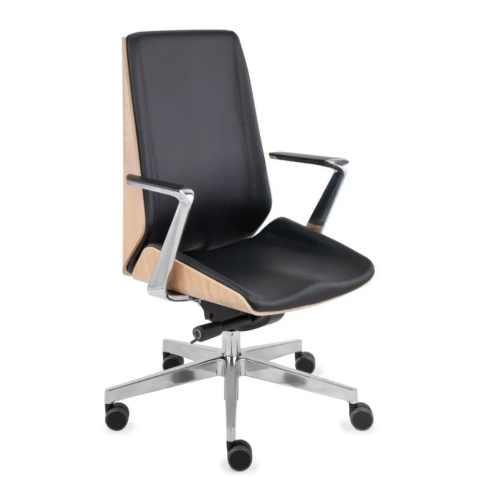 Fotel MOON Wood AL1 Grospol – fornir dębowy