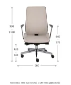 Fotel MOON Wood AL1 Grospol – fornir dębowy