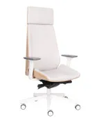 Fotel MOON Wood HD White Grospol – fornir dębowy