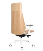 Fotel MOON Wood HD White Grospol – fornir dębowy