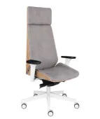 Fotel MOON Wood HD White Grospol – fornir dębowy