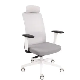 Fotel ergonomiczny NICO WS HD biały fotel z zagłówkiem Grospol