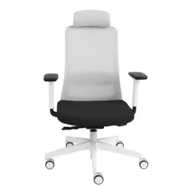 Fotel ergonomiczny NICO WS HD biały fotel z zagłówkiem Grospol