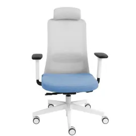 Fotel ergonomiczny NICO WS HD biały fotel z zagłówkiem Grospol