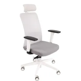 Fotel ergonomiczny NICO WS HD biały fotel z zagłówkiem Grospol
