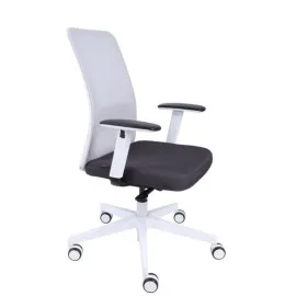 Fotel ergonomiczny NICO WS biały fotel z zagłówkiem Grospol