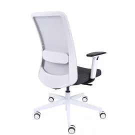 Fotel ergonomiczny NICO WS biały fotel z zagłówkiem Grospol