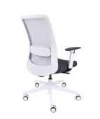 Fotel ergonomiczny NICO WS biały fotel z zagłówkiem Grospol