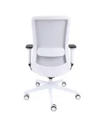 Fotel ergonomiczny NICO WS biały fotel z zagłówkiem Grospol