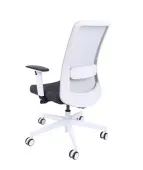 Fotel ergonomiczny NICO WS biały fotel z zagłówkiem Grospol