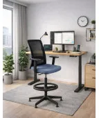 Wysoki fotel NICO BS RB Grospol ergonomiczny fotel