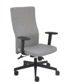 Fotel biurowy TEAM PLUS Black Grospol do biurka