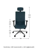 Fotel ergonomiczny TEAM PLUS HD Chrome Grospol