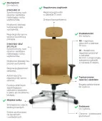 Fotel ergonomiczny TEAM PLUS HD Chrome Grospol