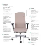 Krzesło biurowe TEAM PRO Chrome Grospol