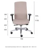 Krzesło biurowe TEAM PRO Chrome Grospol