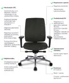 Fotel VALIO BT Grospol - Ergonomiczny fotel gabinetowy Grospol