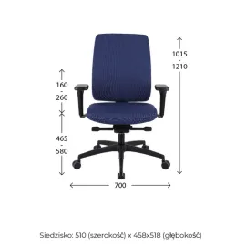 Fotel VALIO BT Grospol - Ergonomiczny fotel gabinetowy Grospol