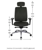 Ergonomiczny fotel VALIO BT HD do biurka Grospol