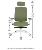 Biały fotel biurowy VALIO WT HD Grospol biały