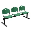 Ławka ISO-3 plastik Nowy Styl – 3‑osobowa do poczekalni