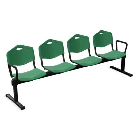 Ławka ISO-4 plastik Nowy Styl – 4‑osobowa do poczekalni