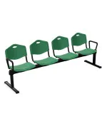 Ławka ISO-4 plastik Nowy Styl – 4‑osobowa do poczekalni