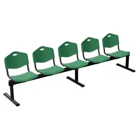 Ławka ISO-5 plastik Nowy Styl – 5-osobowa do poczekalni